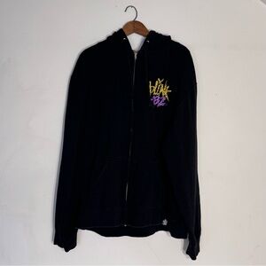 Blink 182 Hoodie with Yellow and Purple Graphic
